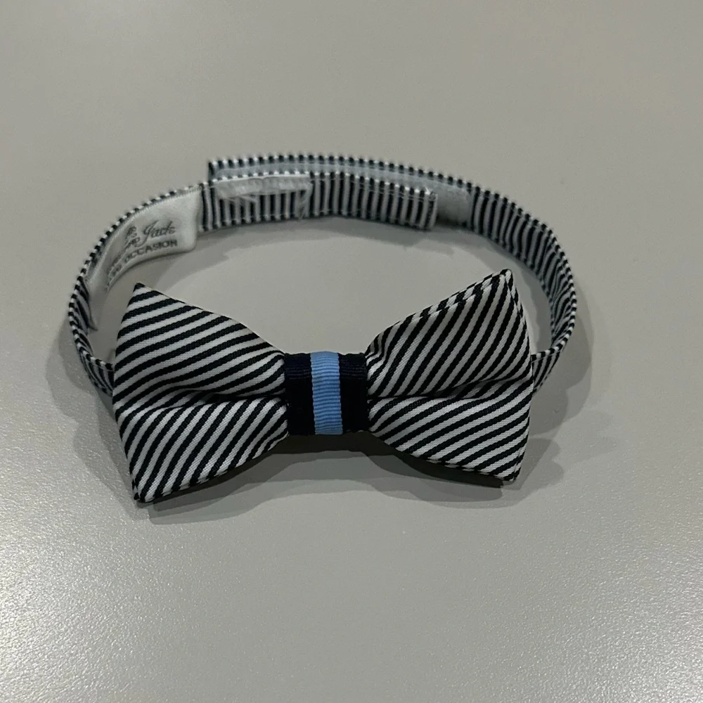 Janie and Jack Infant Bow Ties 1 Blue & Red and 2 Blue & White Like New!